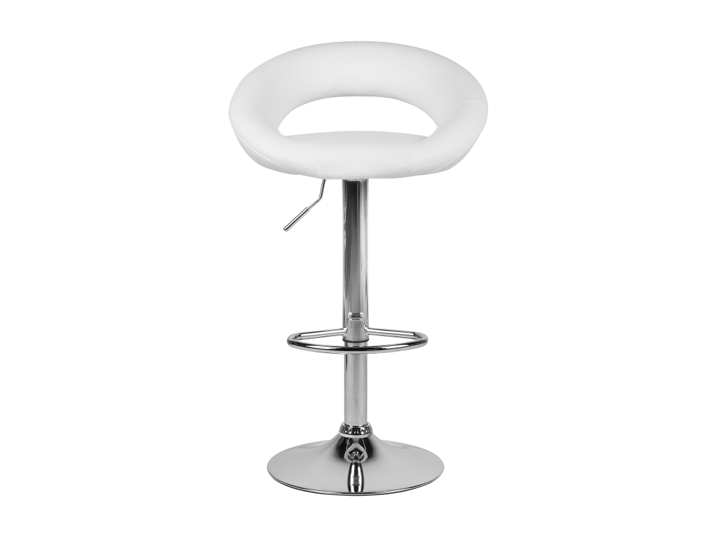 Set of 2 Dormeva bar stools in white PU leather EDGP76130
