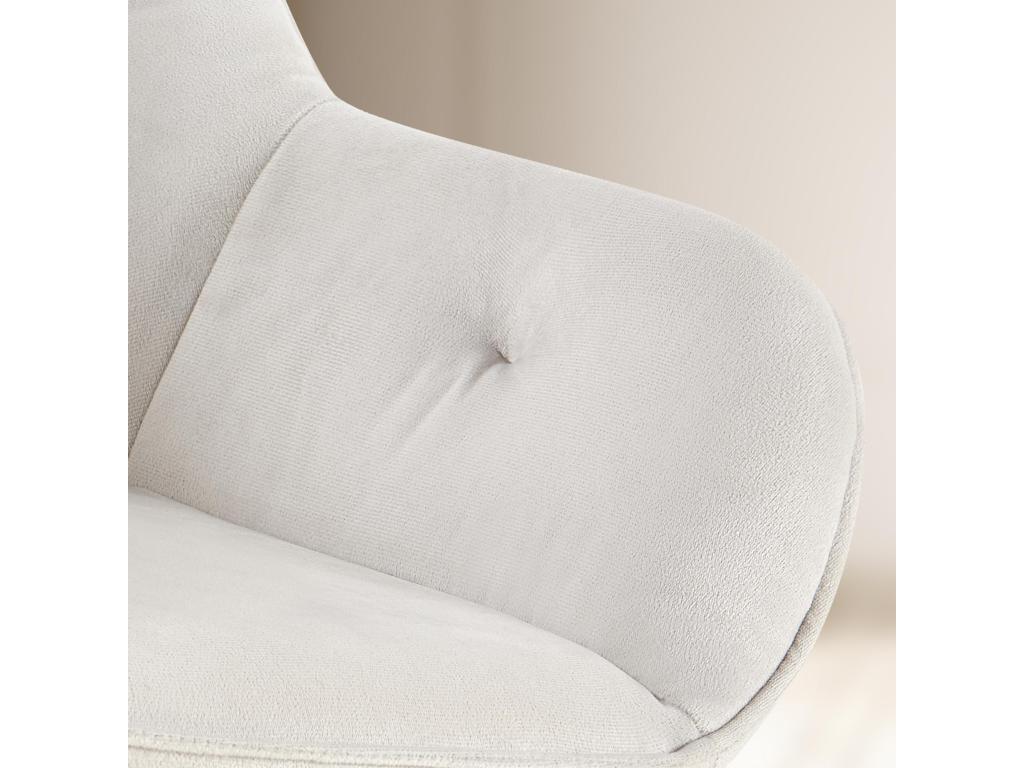 Chairs with armrests - Velvet - Light grey - Lysvia VIBL18012