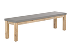 Dormeva 160cm Garden Bench, Concrete Grey DMQU51986