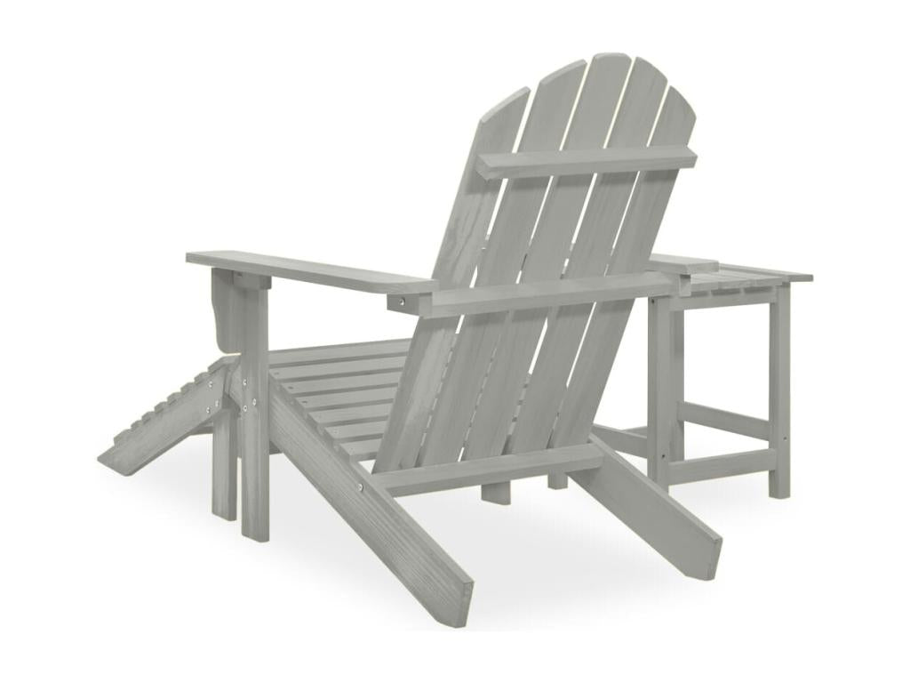 Dormeva garden chair with ottoman and table, Fir Grey KMKB07979