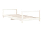 Children's bed frame, white, 90x190 cm, solid pine wood, AAAF76133