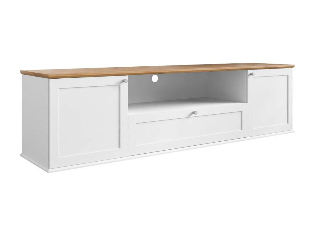 Zensova Z103 TV stand, Zensova oak - White, 182x48x43cm, KVTJ03887