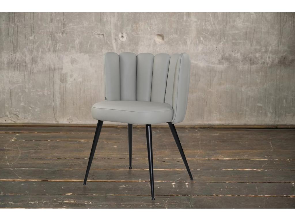 Chair - Grey leather - Dormeva NVTU05808