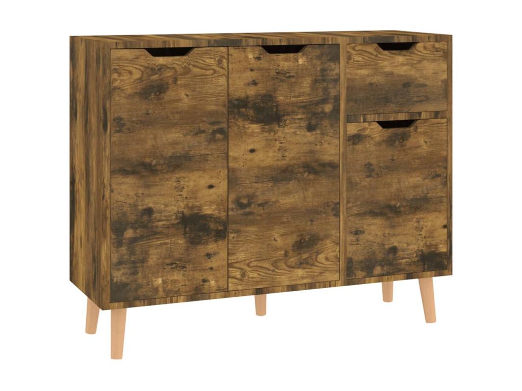 Smoked Oak Buffet 90x30x72 cm Chipboard PDAF33474