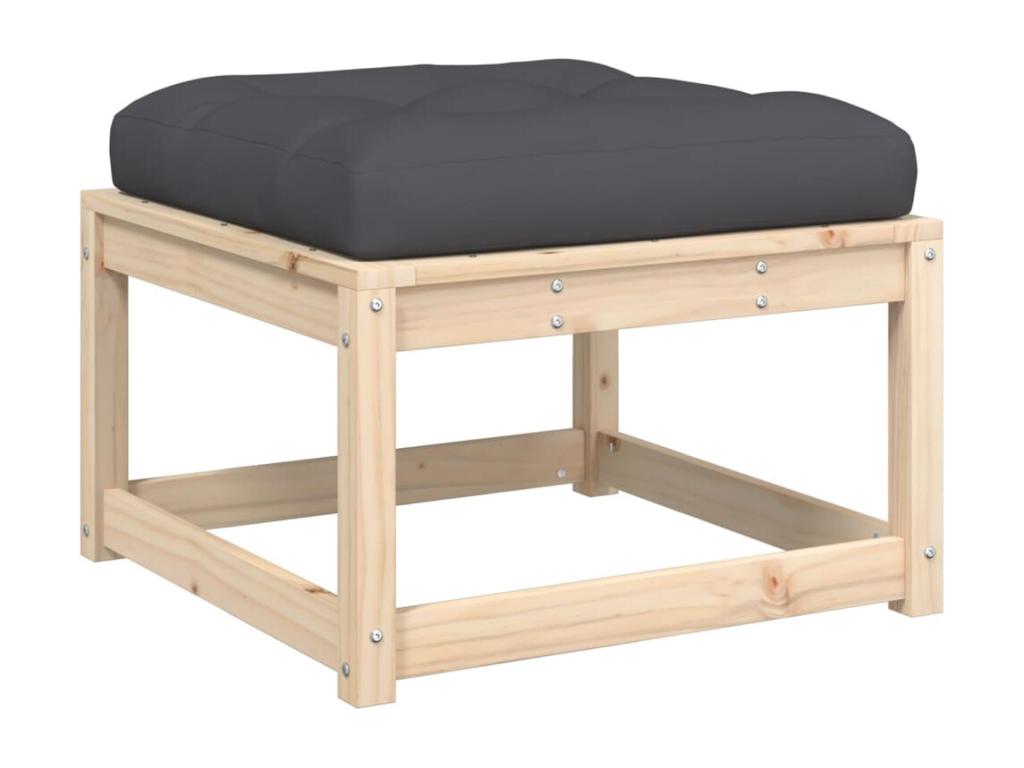 3-piece garden furniture set with cushions, solid pine wood VGFW10542