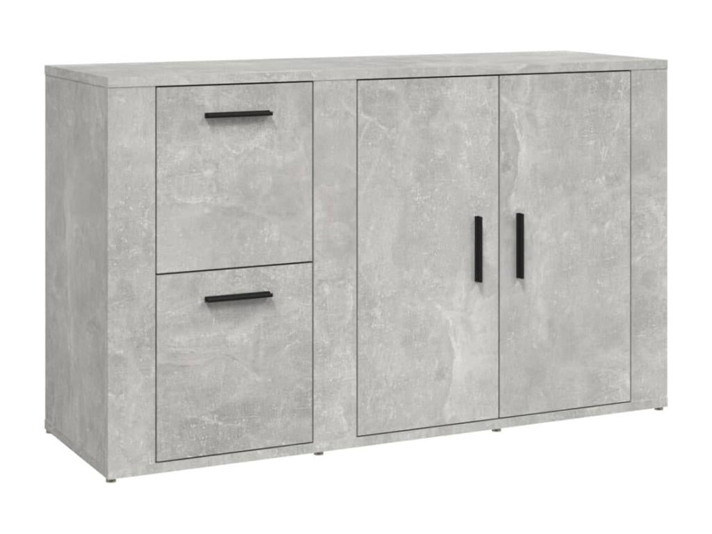 Concrete Grey Buffet 100x33x59.5 cm Engineered Wood HRGQ64816
