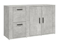 Concrete Grey Buffet 100x33x59.5 cm Engineered Wood HRGQ64816