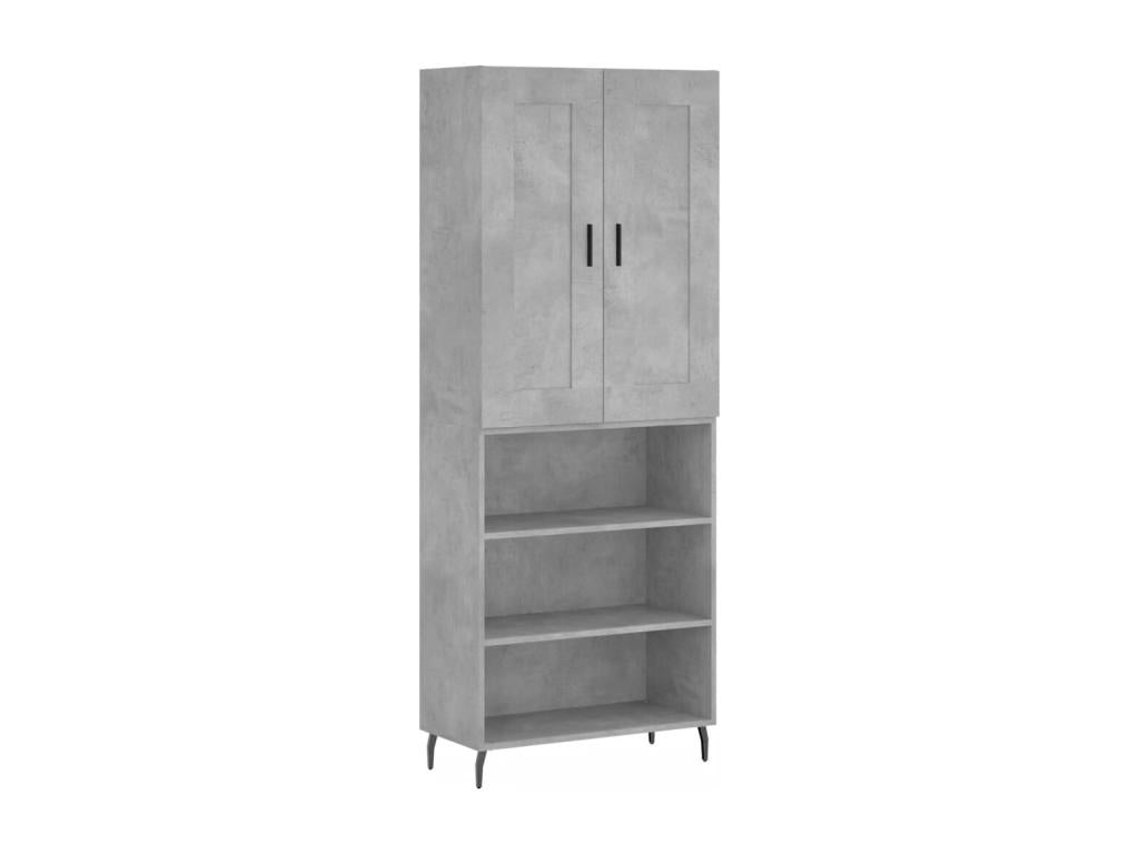 High sideboard Concrete gray 69.5x34x180 cm Zensovaentreprises EYKF69092