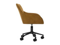 Brown Velvet Swivel Office Chair NGYC42877