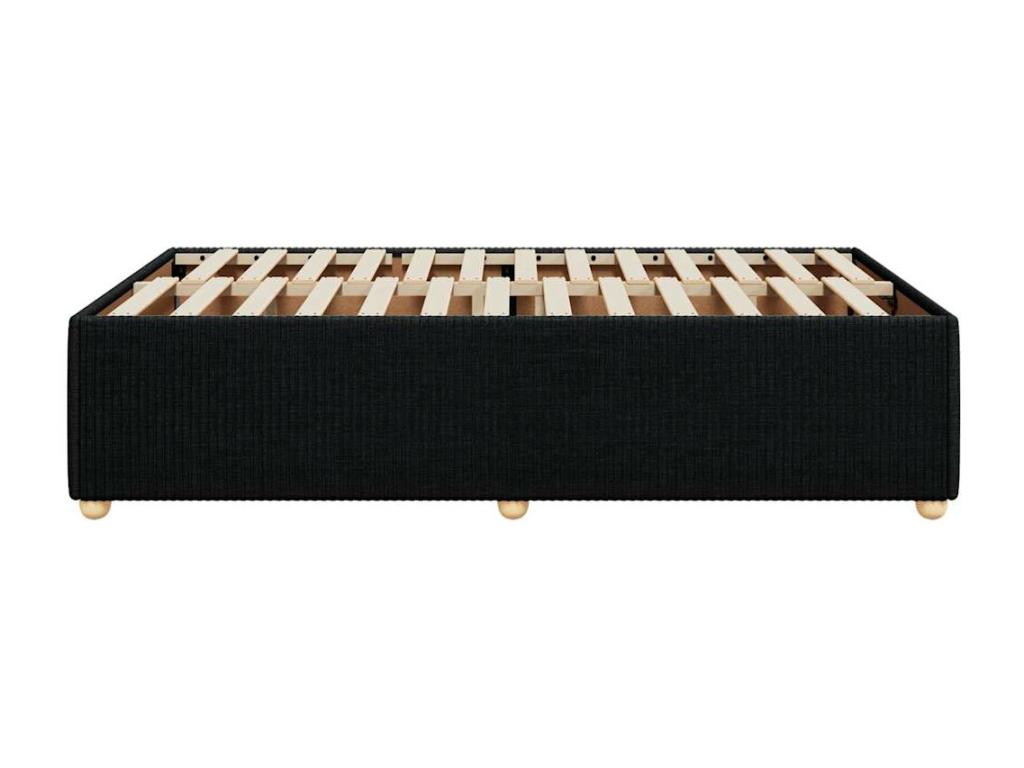 Black Bed Frame 120x200 cm Fabric QFFD98684