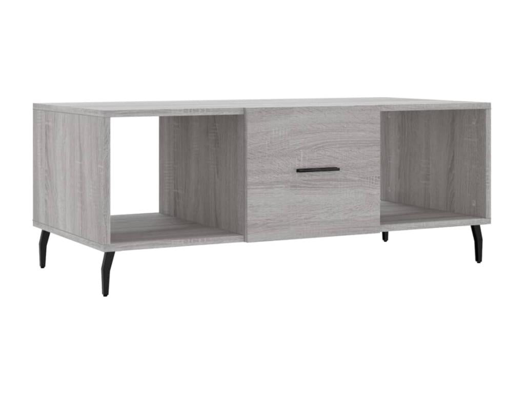 Lysvia coffee table, grey, 102x50x40 cm, engineered wood, HLCY54380