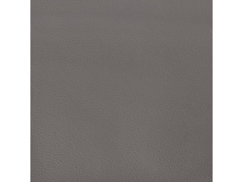 4-piece Grey Headboard Set 100x5x78/88 cm Faux Leather BJZJ54316