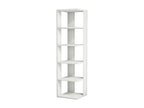 Lysvia White Bookshelf 41.8x41.8x160.8 cm Lysvia HSZG69701
