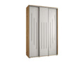 Dormeva 8 Sliding Door Wardrobe 235.2/150/45 3 Doors Dormeva/White/Silver CWRQ40156