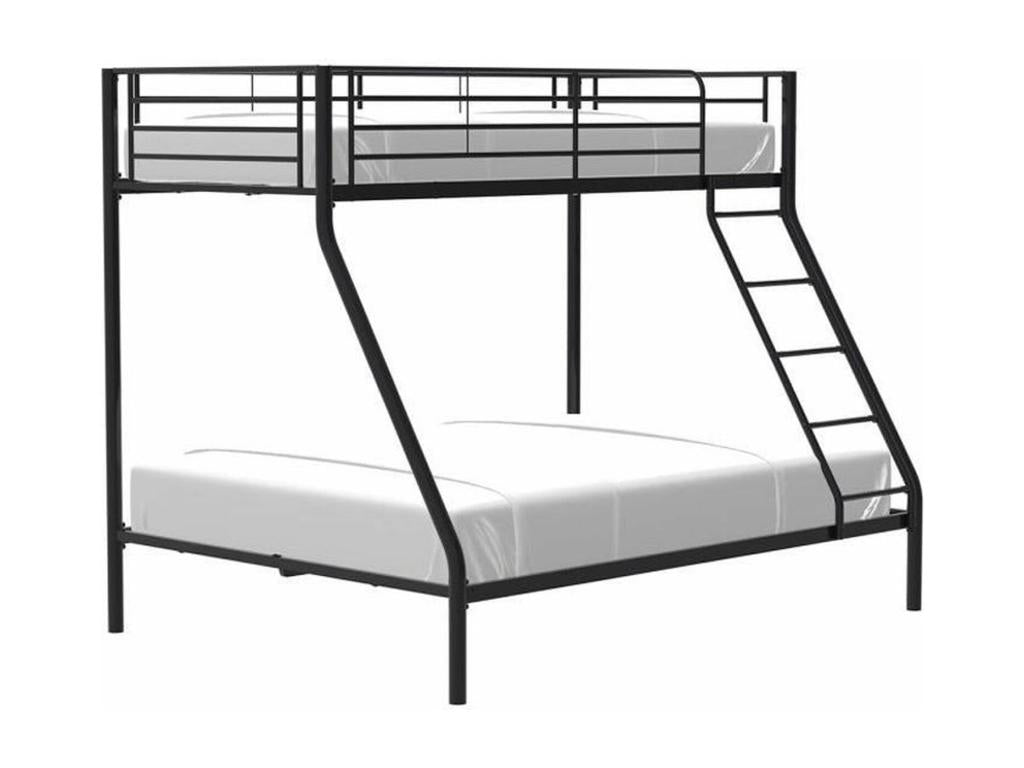 Metal bunk beds - Black - Slatted bases included - 90/140x190 cm - Dormeva GSDK99555