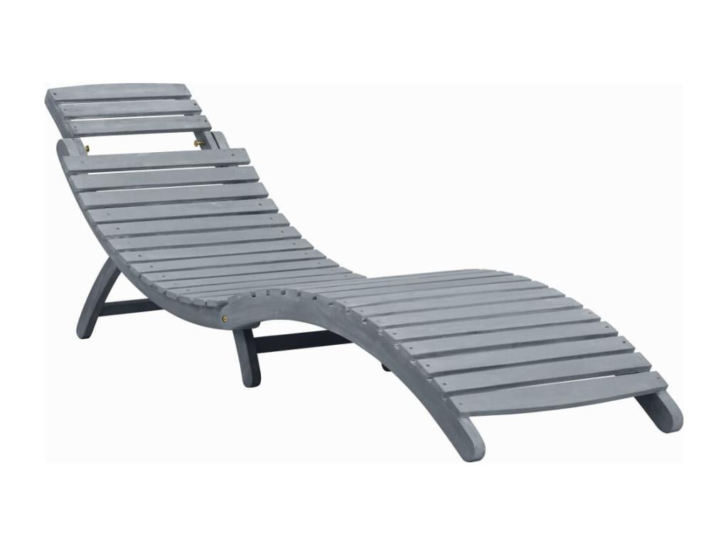 Brown wooden sun lounger/deckchair 92x55x20 cm 02 0012460 OIWU20365