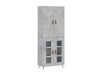 High sideboard, concrete grey, 69.5x34x180 cm, engineered wood, CGSI40810