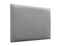 Lysvia Upholstered Headboard in High-Quality Velvet, Lysvia Interior, Composed of Interchangeable Self-Adhesive Panels for Bedroom, Light Grey, 90 cm, ASFI52148