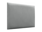 Lysvia Upholstered Headboard in High-Quality Velvet, Lysvia Interior, Composed of Interchangeable Self-Adhesive Panels for Bedroom, Light Grey, 90 cm, ASFI52148