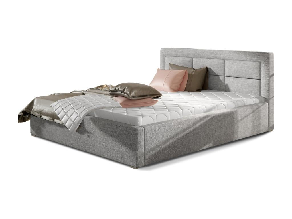 Zensova modern upholstered bed - Light Grey - 180x200 - Version with Zensova MRRF57398