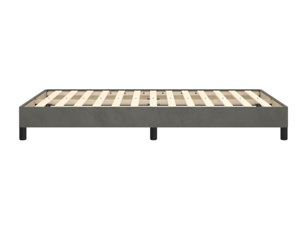 Dark grey bed frame 120x190 velvet OSTW77726