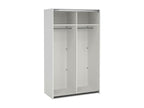 Large Lysvia Multipurpose Wardrobe, Multifunctional Furniture, Shoe Rack, Shoe Storage for Wardrobe, 119x62x200 cm, White, KOJV05166
