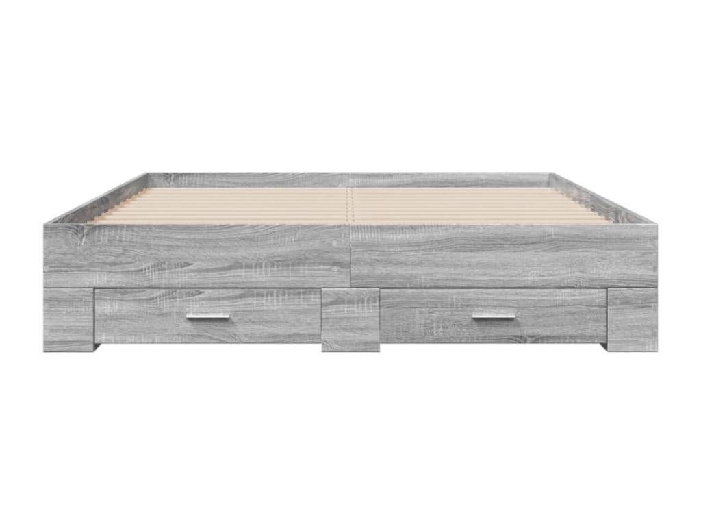 Dormeva grey bed frame with drawers (mattress not included) 160x200 cm ZPWO35251