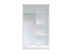Sliding wardrobe with 2 doors, white - Dormeva - W 120 x D 50 x H 200 cm EKVS96836