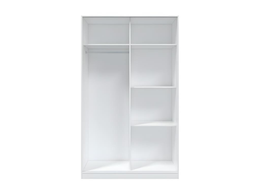 Sliding wardrobe with 2 doors, white - Dormeva - W 120 x D 50 x H 200 cm EKVS96836