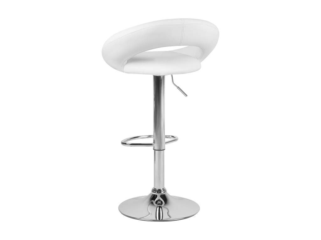 Set of 2 Dormeva bar stools in white PU leather EDGP76130