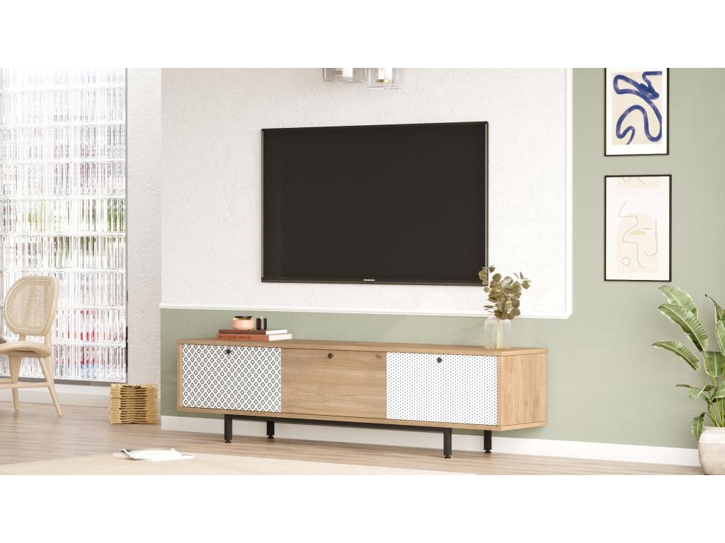 Dormeva RTV180 3D TV Stand 180x36x45 Beige IXJW73151