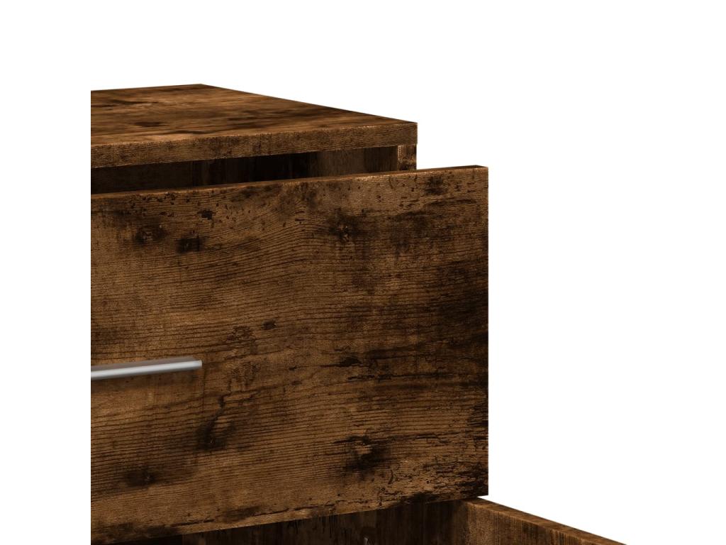 2-piece smoked oak sideboard set, 60x31x70 cm, engineered wood, OODV28829