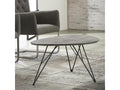 Large Lysvia NMWC42479 Grey Concrete Effect Side Table