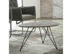 Large Lysvia NMWC42479 Grey Concrete Effect Side Table