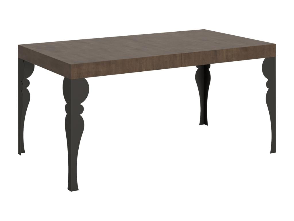 Extendable table 90x160/264 cm Paxon Walnut Anthracite frame MGDV16308