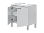 Bathroom cabinet under sink, 60 cm, with 2 doors, white - Length 60 x Depth 40 x Height 63 cm IYDX90267