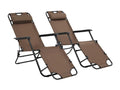 Folding sun loungers, 2 brown, 175x61x87 cm, 02 0011943 JLLQ28298