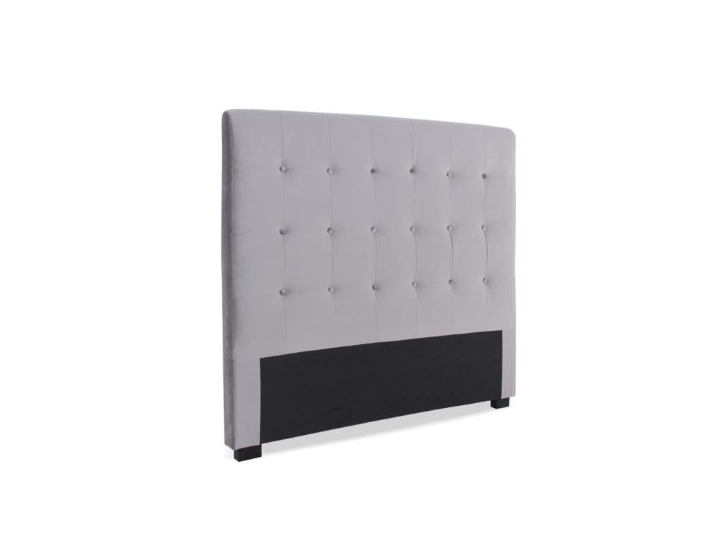 Premium Velvet Upholstered Headboard 140cm Silver Grey QQLZ10458