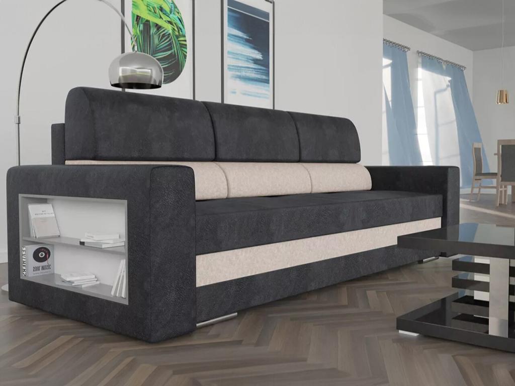 Dormeva 100 Convertible Sofa Bed with Bedding Box 88x236x92cm IEQS82352