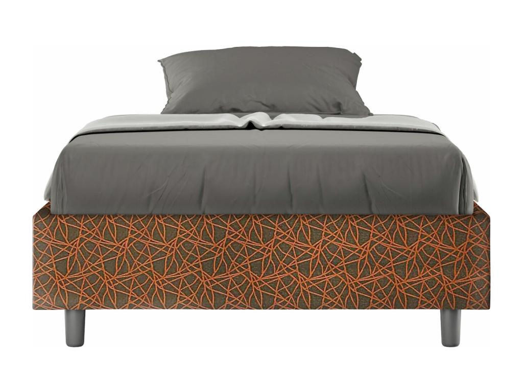 Dormeva OMVU33876 Single Bed Frame with Storage, Upholstered 120x200cm Fabric