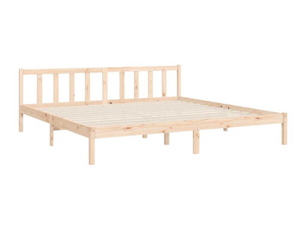 Bed frame with headboard 200x200 solid wood TTPI14473