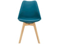 Set of 2 Dormeva Dining Chairs, Faux Beech, Turquoise, Dormeva ANRL19958