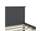 Grey bed frame, solid pine wood, 140x200 cm, KPWL73262