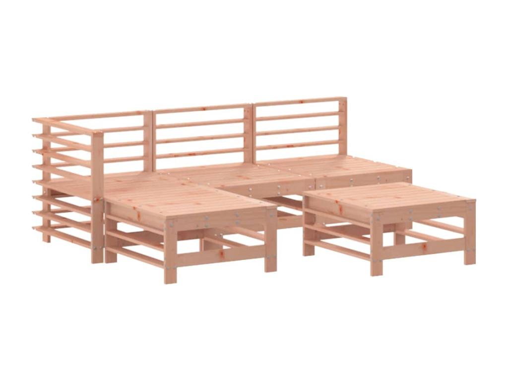 Dormeva 5-piece solid wood garden furniture set YNRN96706