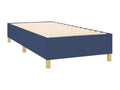 Lysvia bed base with mattress and LED light, blue, 90x200 cm, fabric FABZ48850