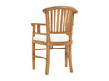 Set of 2 garden chairs with cream-white cushions, teak wood, RLZW04854