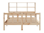 Bookshelf bed without mattress, 160x200 cm, solid pine wood, TRAP53941