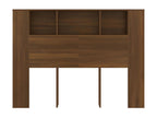Brown Oak Headboard Wardrobe 140x18.5x104.5 cm MUQW42992