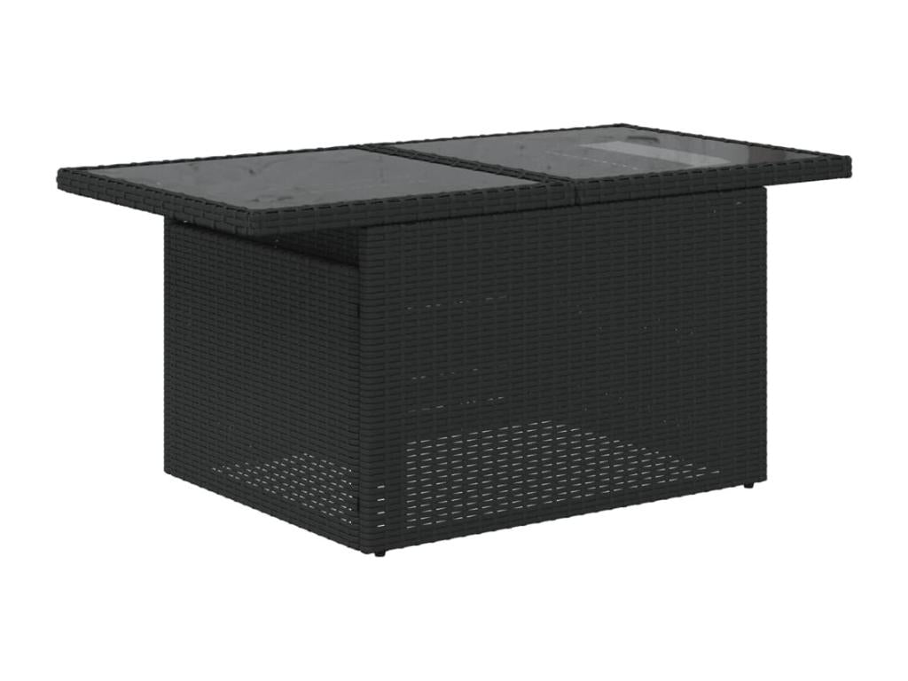 10-piece garden furniture set with cushions, Zensova woven resin RHUF93667