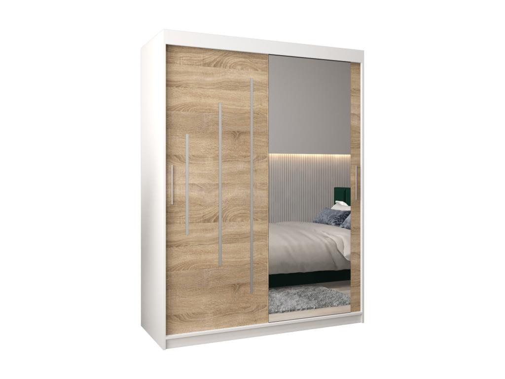 Zensova 2 Sliding Door Wardrobe 200/150/62 2 Doors White/ Zensova OAQU86427